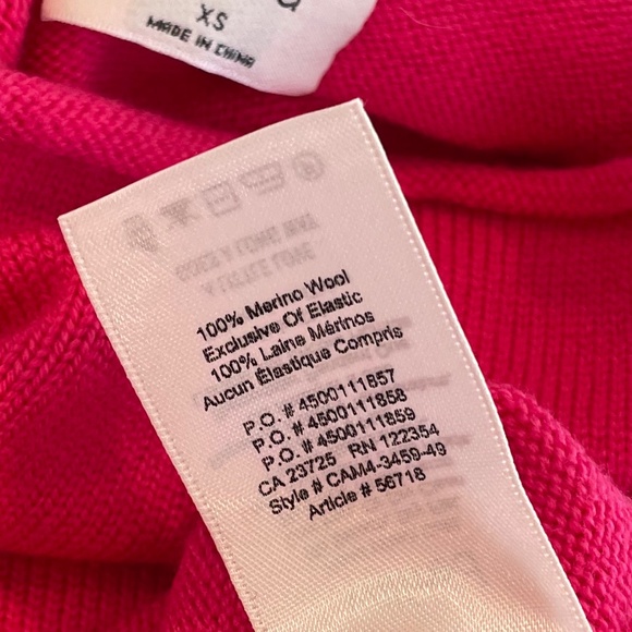 Aritzia Wilfred Cyprie Sweater XS - Pink Magenta - Picture 6 of 7